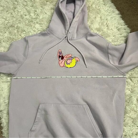 Divided H&M Light Purple Patrick Star Regular Fit Hoodie Sweatshirt Size M - Picture 8 of 11